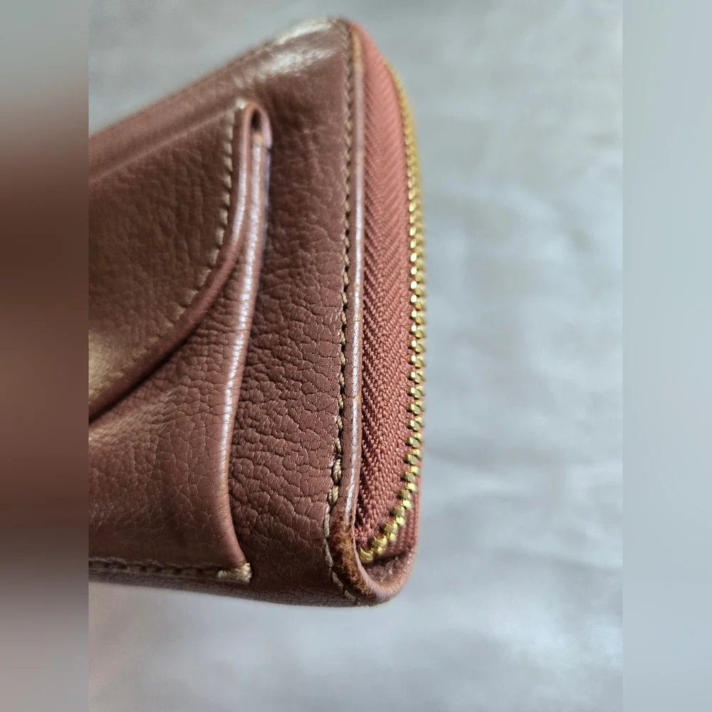 Chloe Mauve Long Leather Wallet - Picture 5 of 14